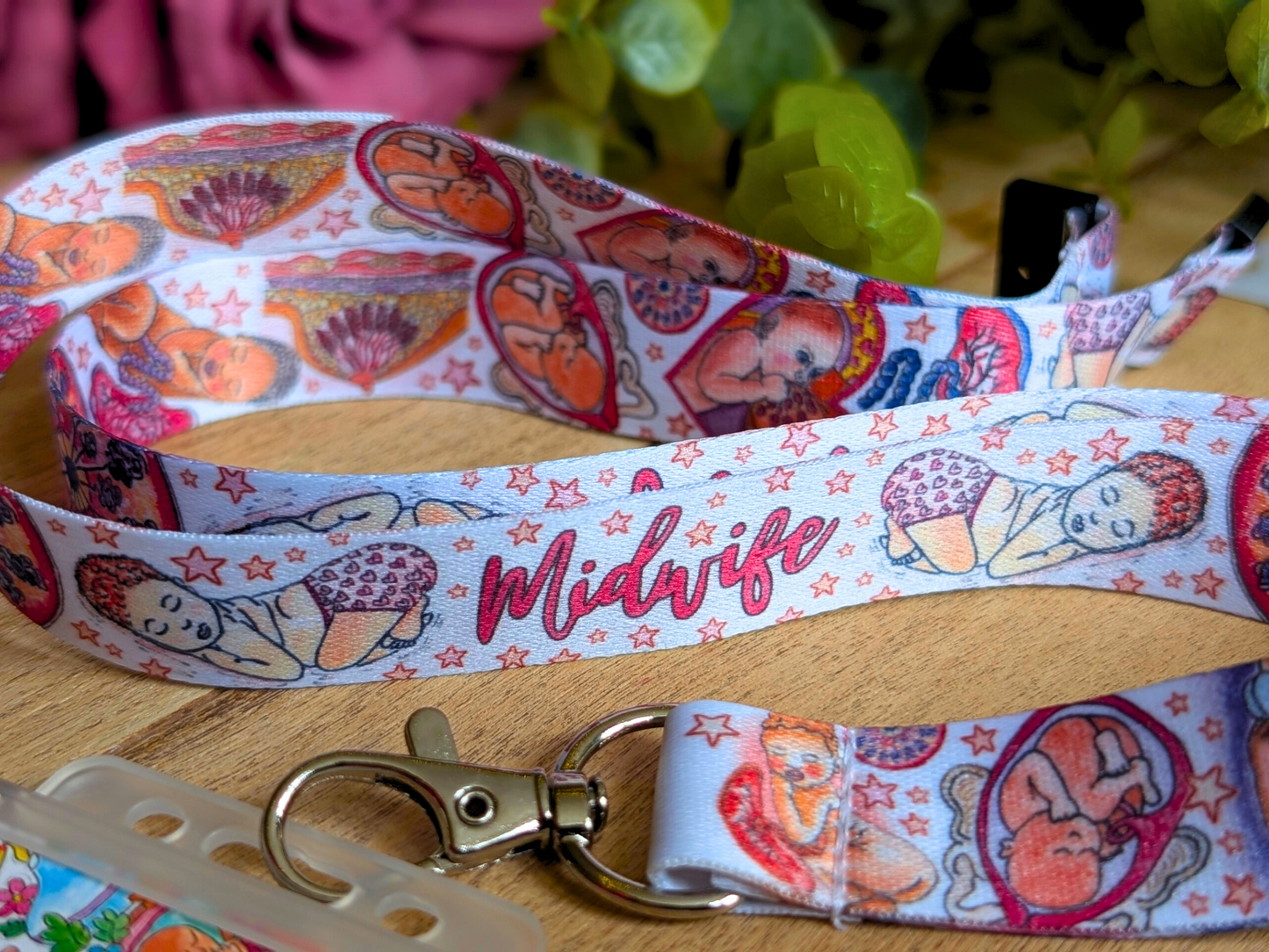 Midwife Lanyard Key Fob