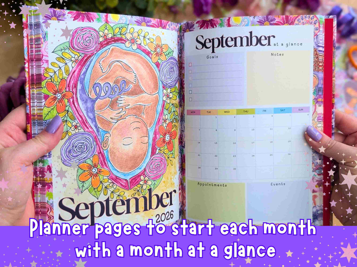 Womb to World 2026 Planner Diary and Calendar Set