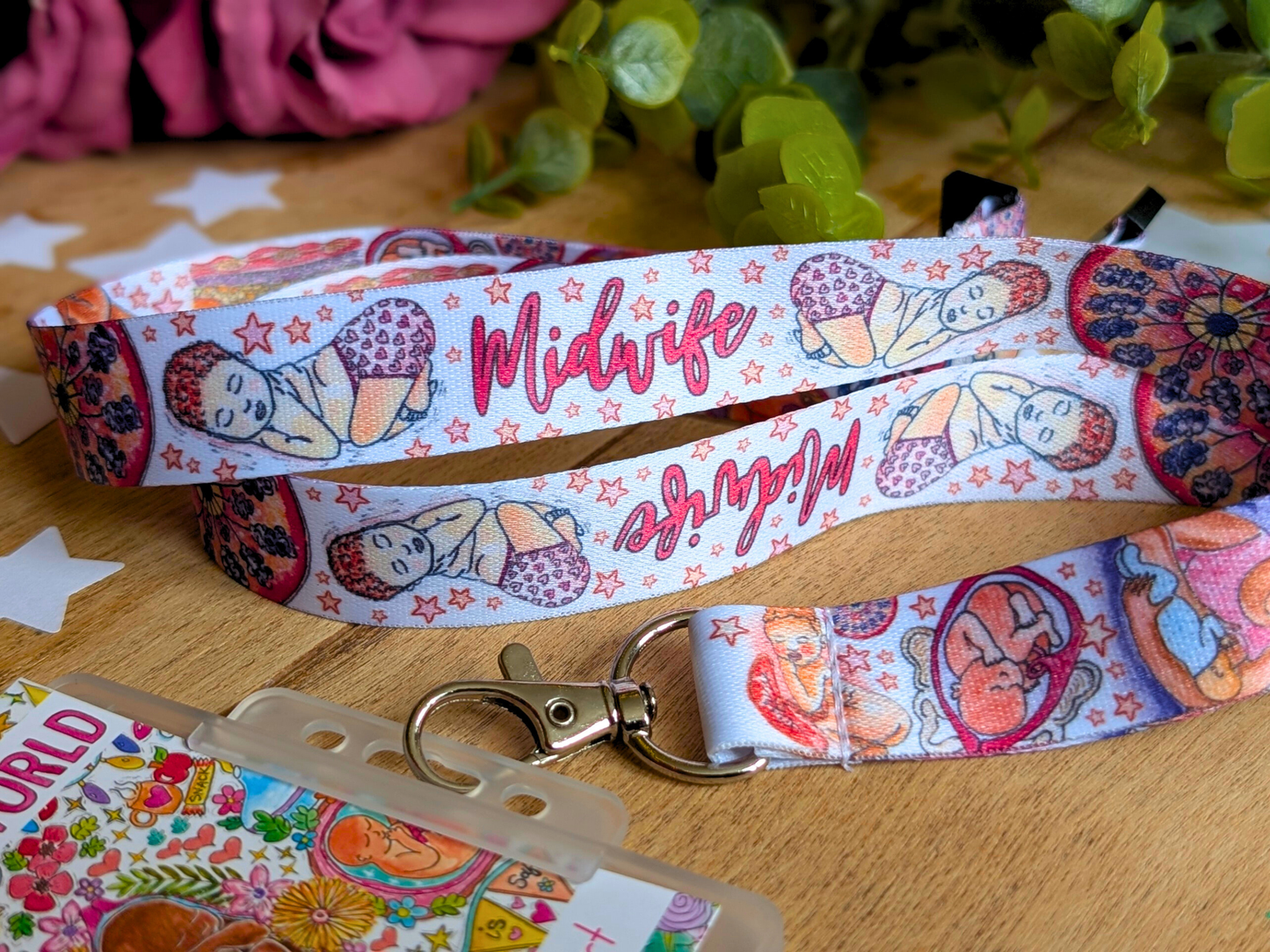 Midwife Lanyard Key Fob