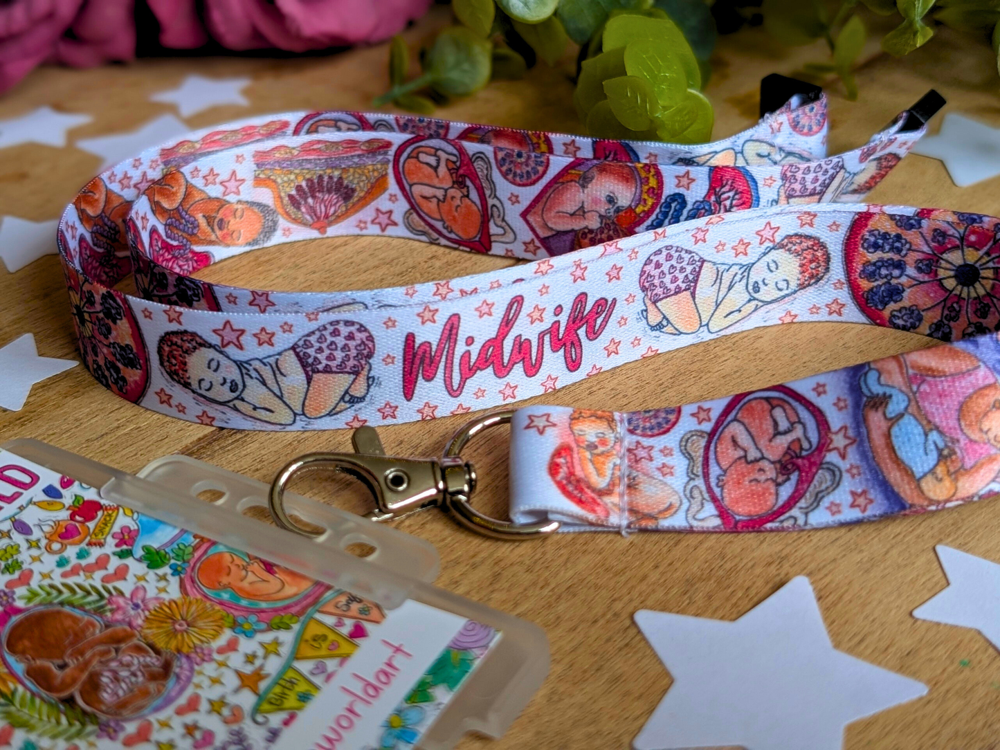 Midwife Lanyard Key Fob