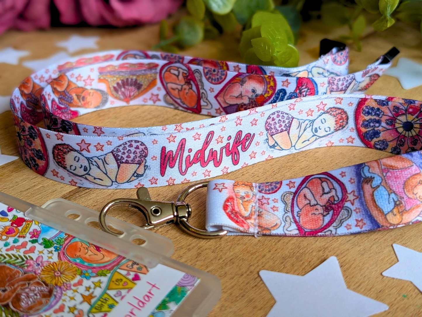 Midwife Lanyard Key Fob