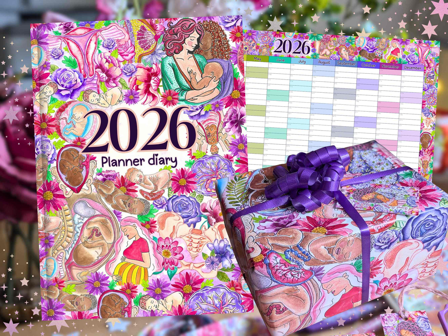 Womb to World 2026 Planner Diary and Calendar Set