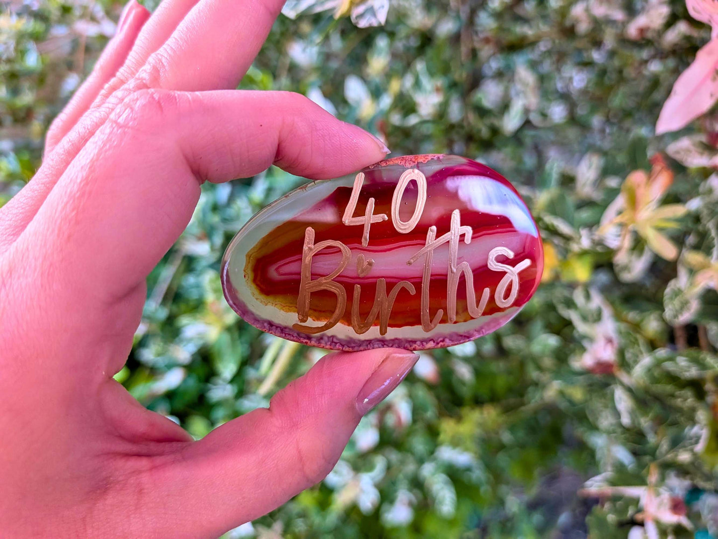 Crystal 40 Births Keepsake for Student Midwife