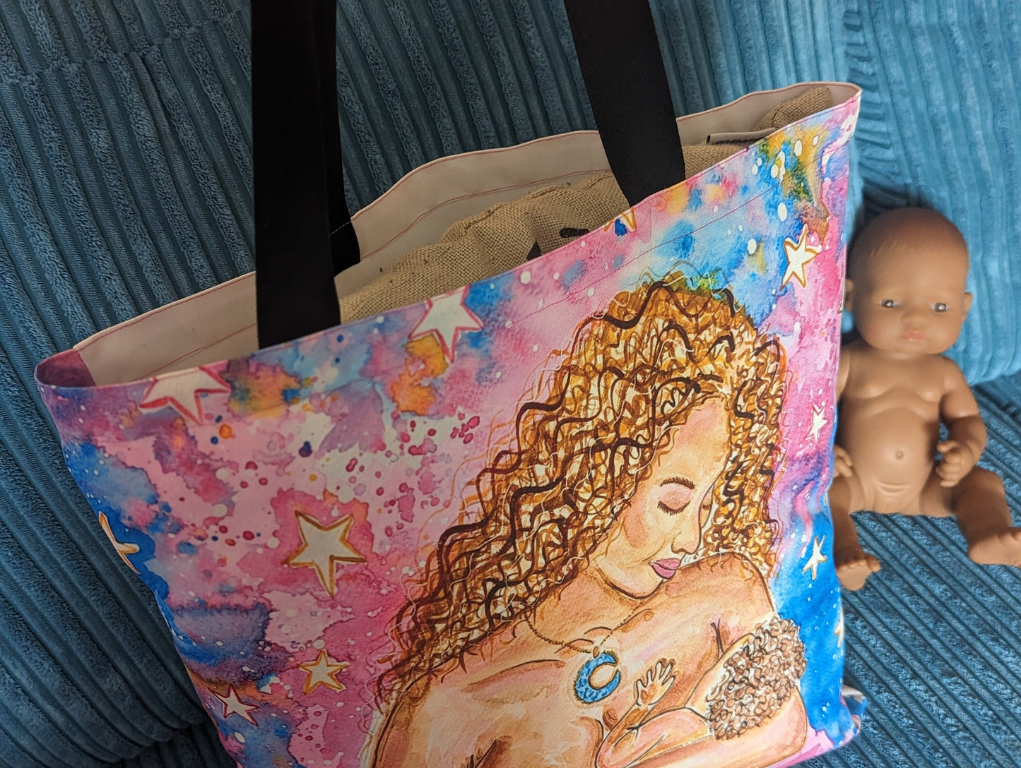 Breastfeeding Art Tote Bag | IBCLC Bag | Breast Art Bag | Peer Supporter | Midwife Gift