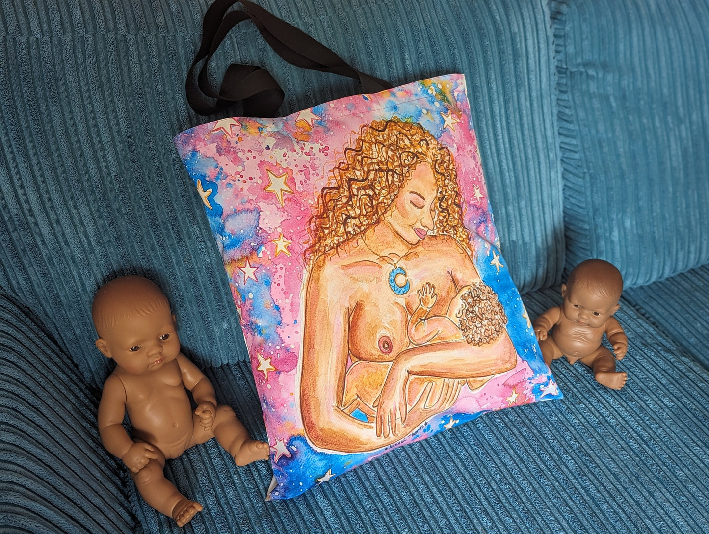 Breastfeeding Art Tote Bag | IBCLC Bag | Breast Art Bag | Peer Supporter | Midwife Gift