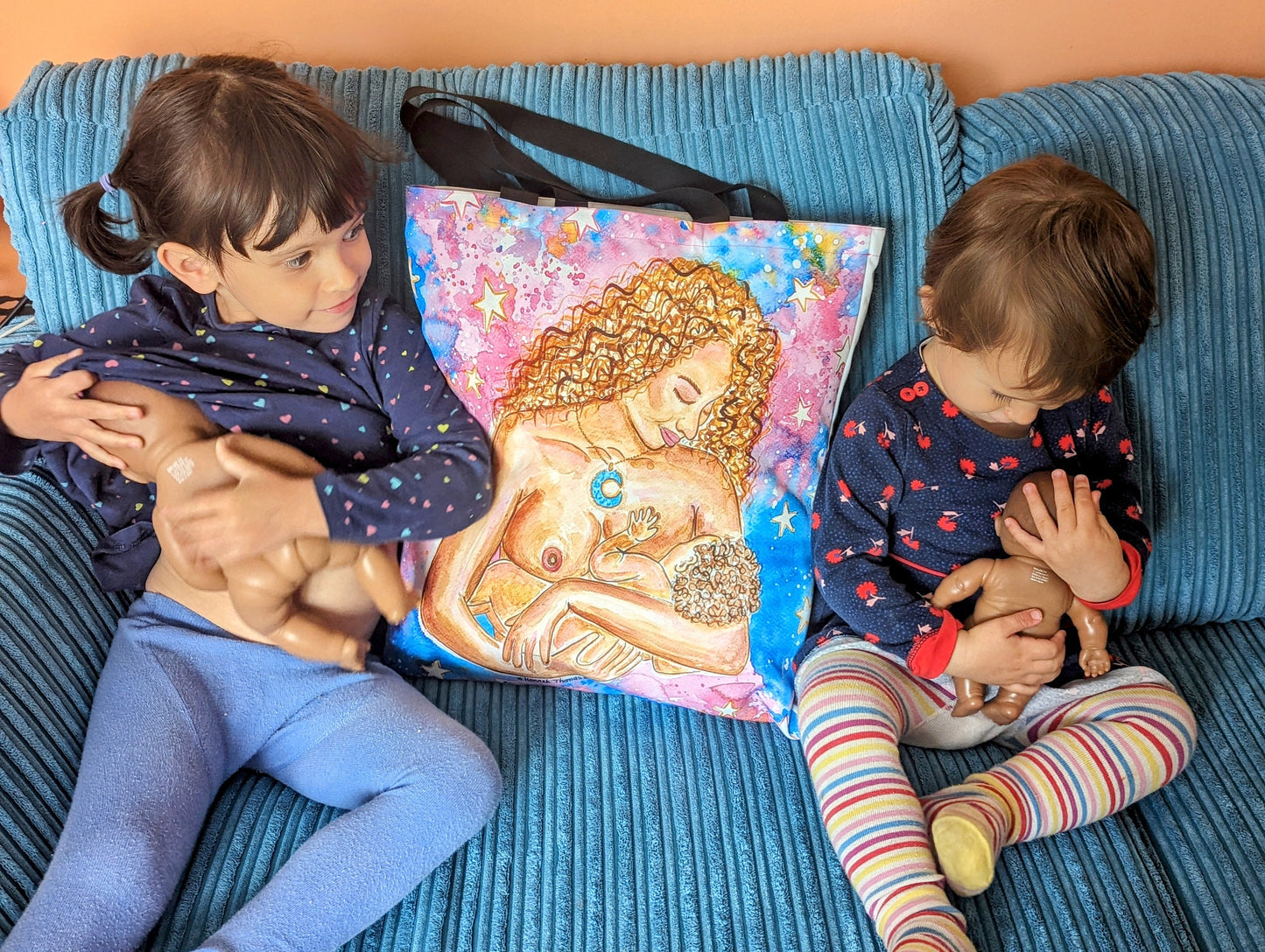 Breastfeeding Art Tote Bag | IBCLC Bag | Breast Art Bag | Peer Supporter | Midwife Gift