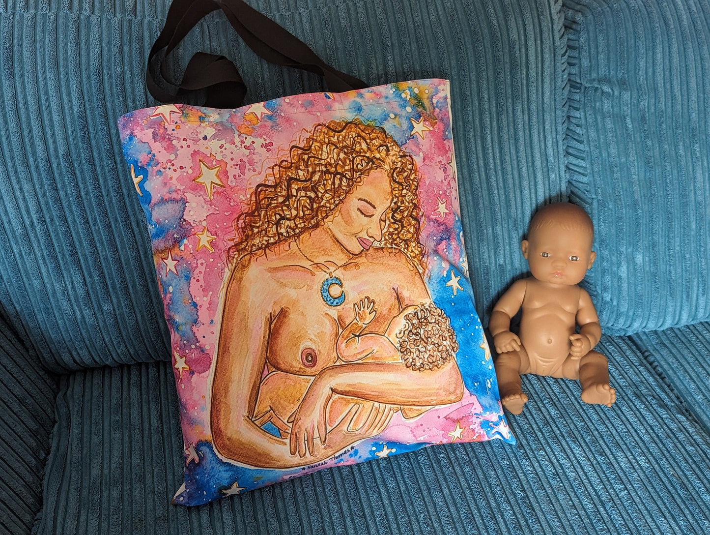 Breastfeeding Art Tote Bag | IBCLC Bag | Breast Art Bag | Peer Supporter | Midwife Gift