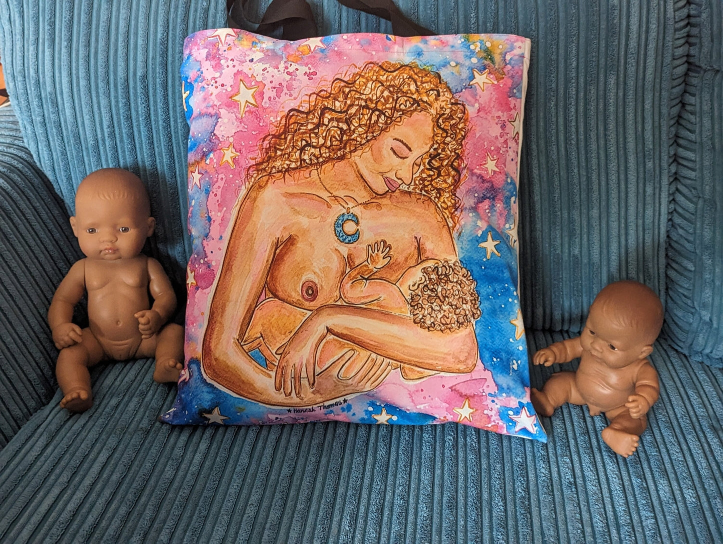 Breastfeeding Art Tote Bag | IBCLC Bag | Breast Art Bag | Peer Supporter | Midwife Gift