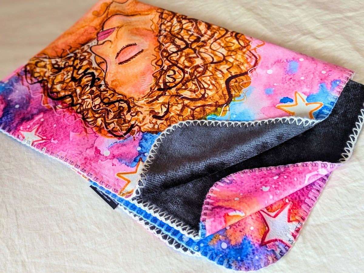 Breastfeeding Mother Art Blanket: Polar Fleece Lactation Gift
