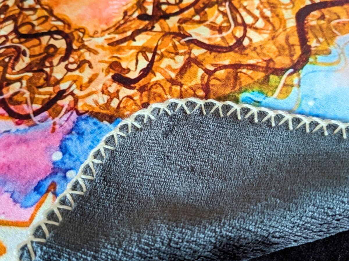 Breastfeeding Mother Art Blanket: Polar Fleece Lactation Gift
