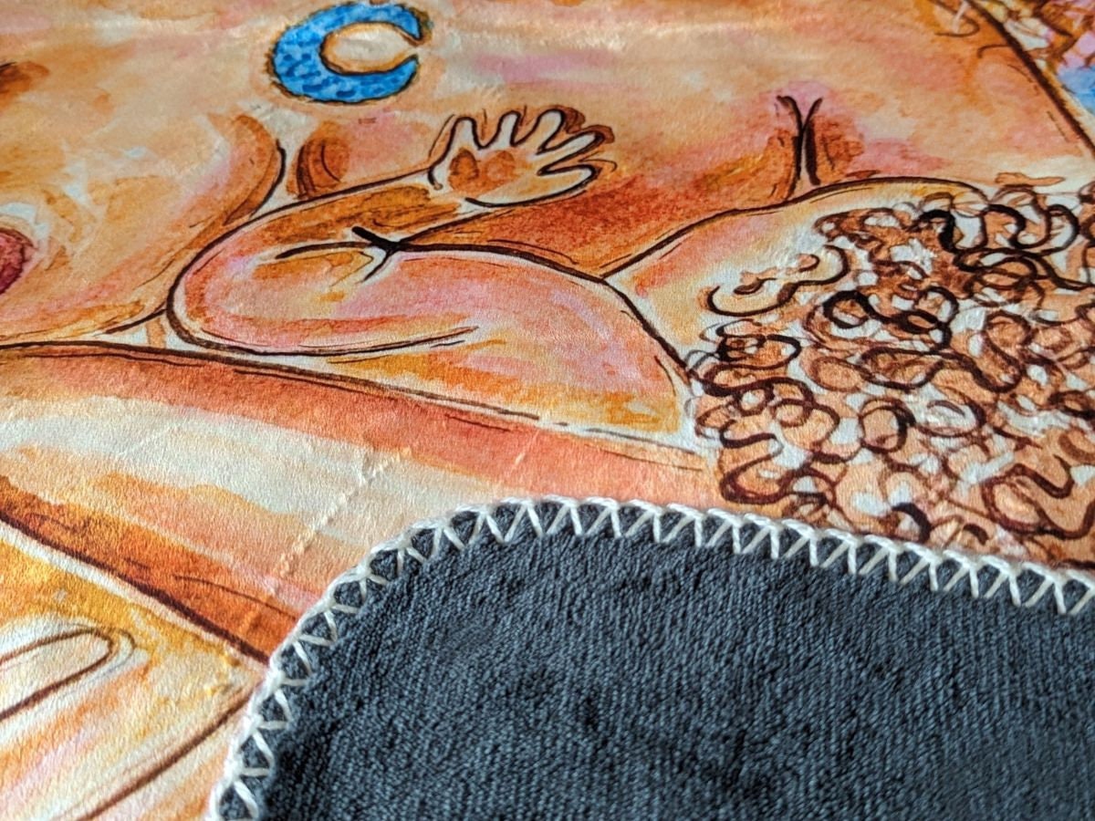 Breastfeeding Mother Art Blanket: Polar Fleece Lactation Gift