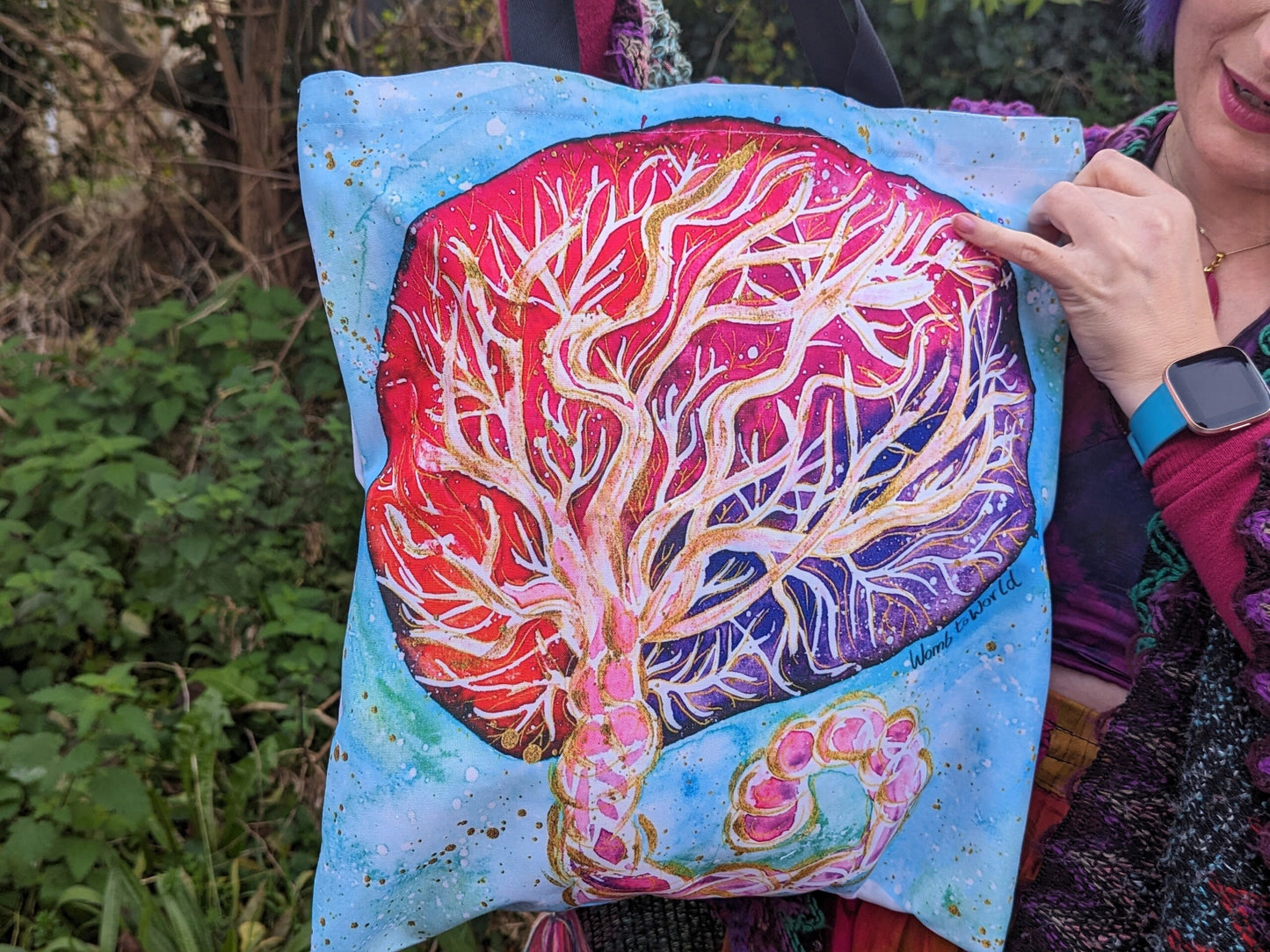 Placenta Art Bag | Pregnancy Maternity Bag | Birth Bag | New Baby Gift | Midwife Gift | Student Midwife Midwife Bag