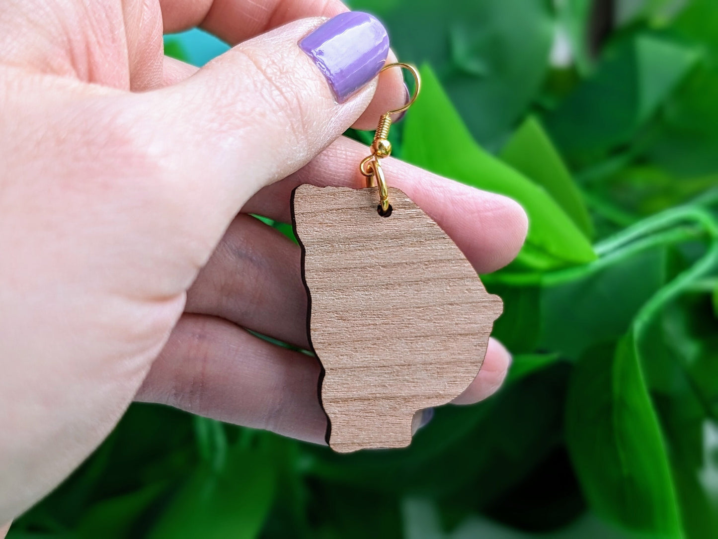 Wooden Breast Earrings