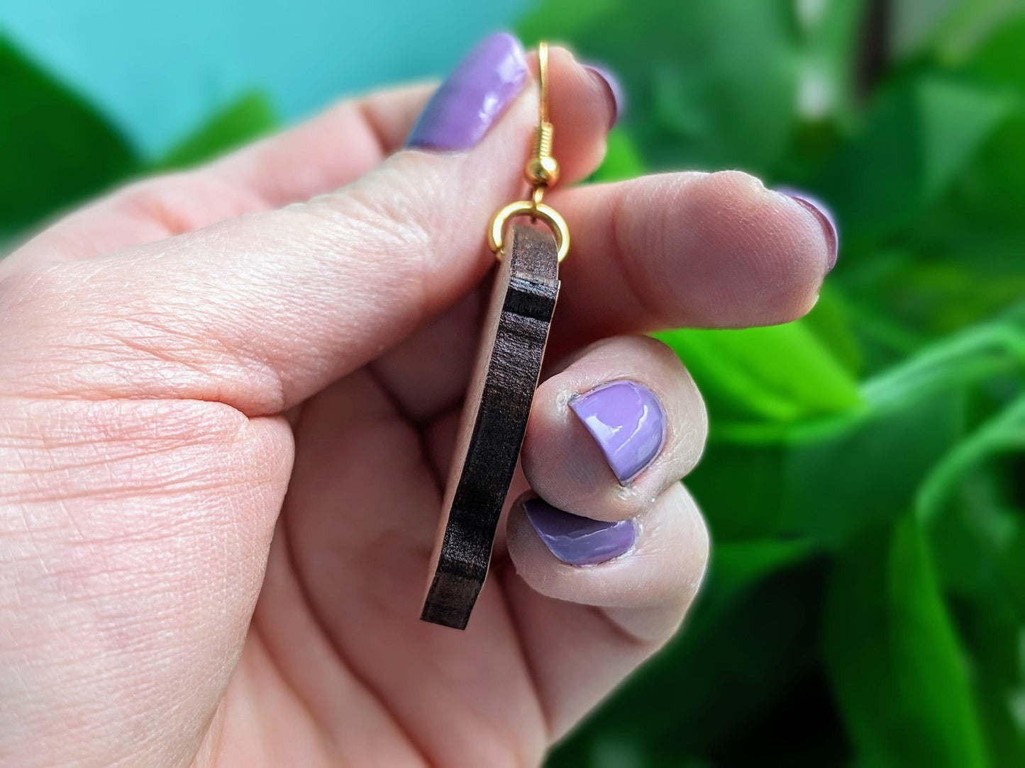 Wooden Breast Earrings