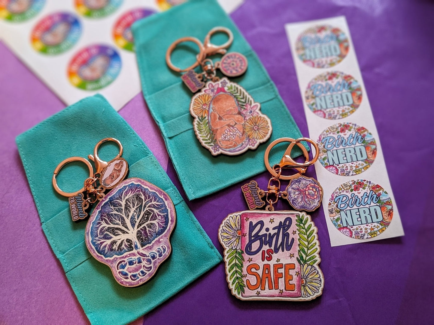 Birth is Safe Doula Keyring