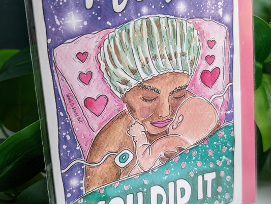 Caesarean Birth Congratulations Card: New Mother Doula Gift