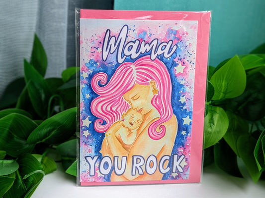 New Mother Congratulations Card: Mama You Did It!
