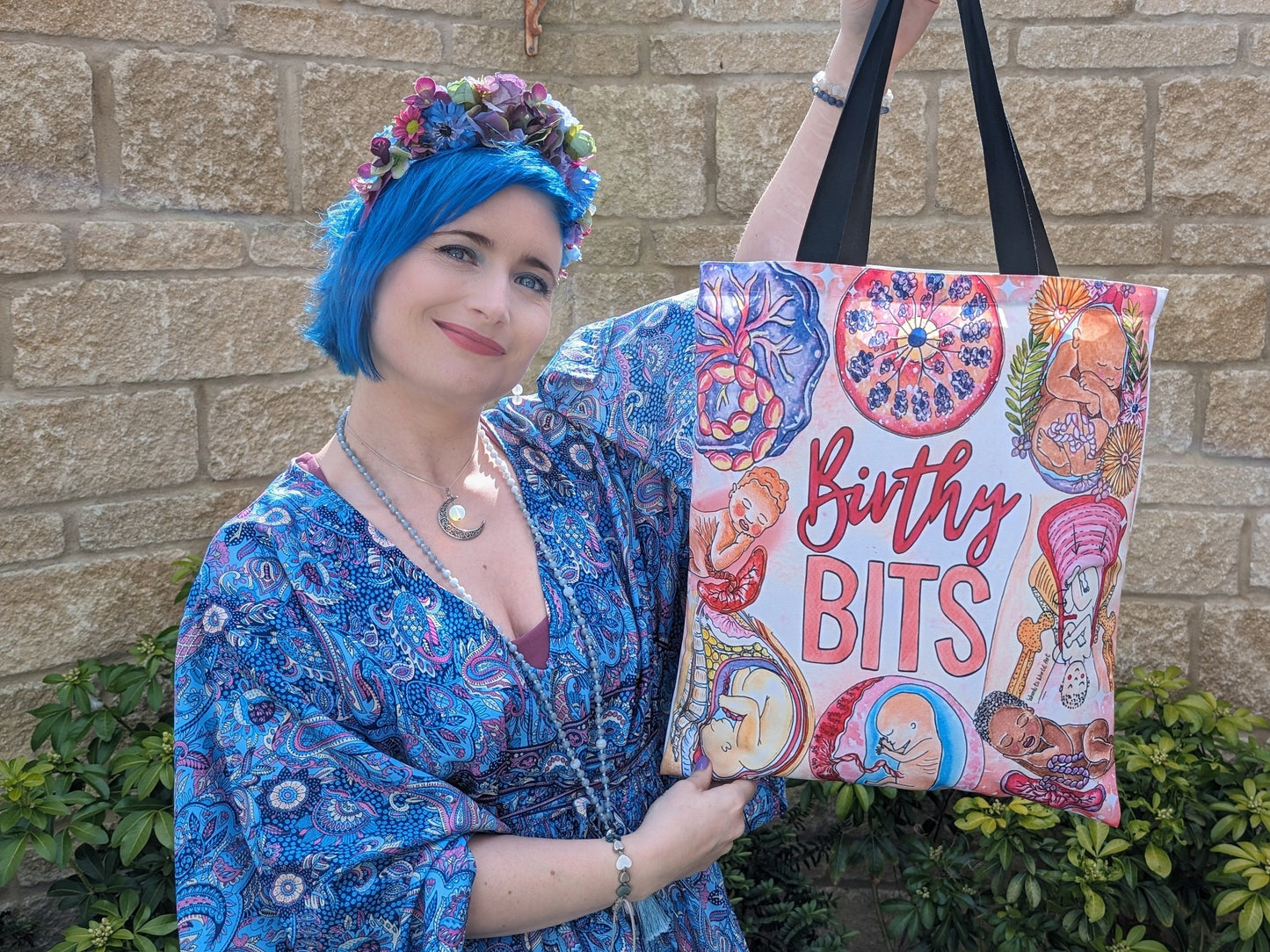 Birthy Bits Doula Bag | Pregnancy Maternity Bag | Birth Bag | Student Midwife Merch Gift | Midwife Gift | Hospital Bag