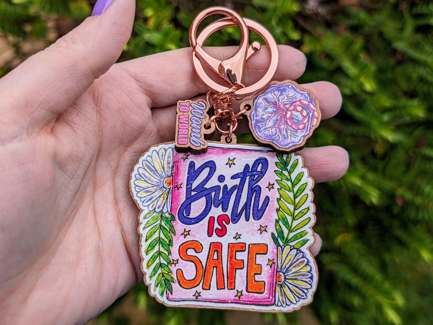 Birth is Safe Doula Keyring