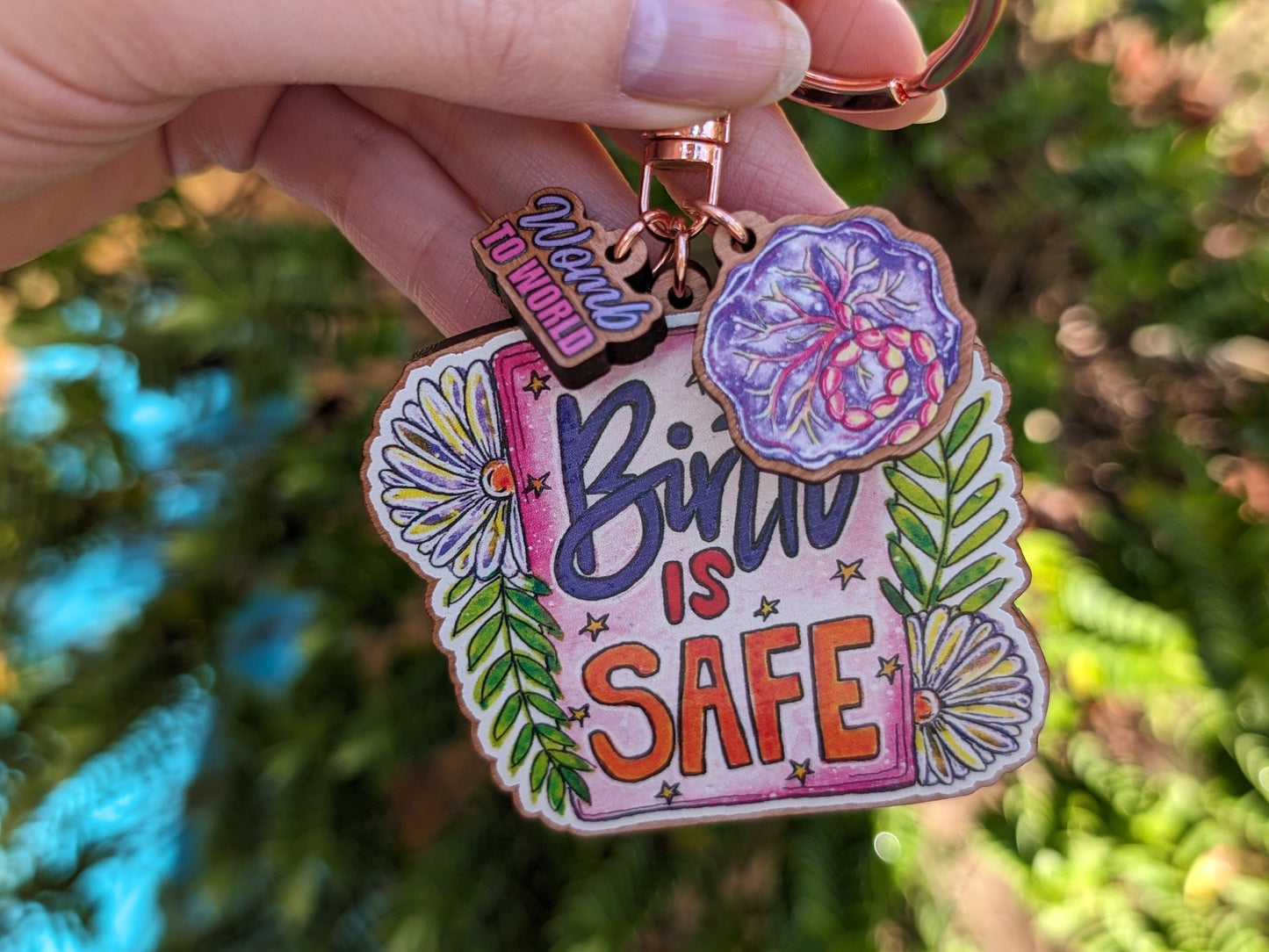 Birth is Safe Doula Keyring