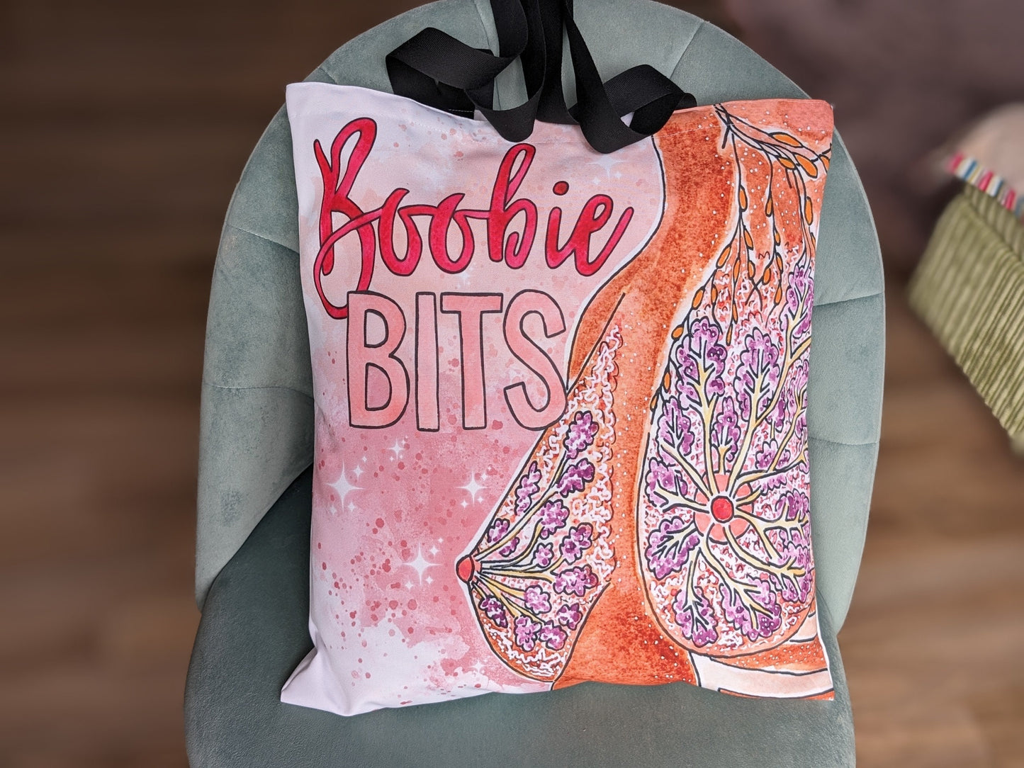 Breast Anatomy Tote Bag: Lactation Consultant Gift