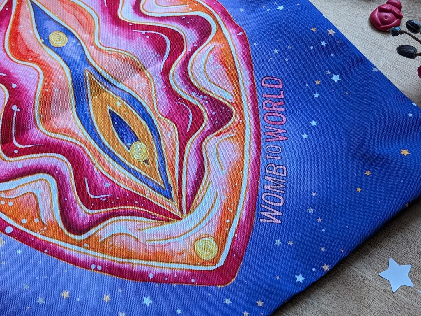 Yoni Art Tote Bag | Tantra | Doula Bag | Womb Healing | Birthkeeper | Midwife Gift | Feminist Art