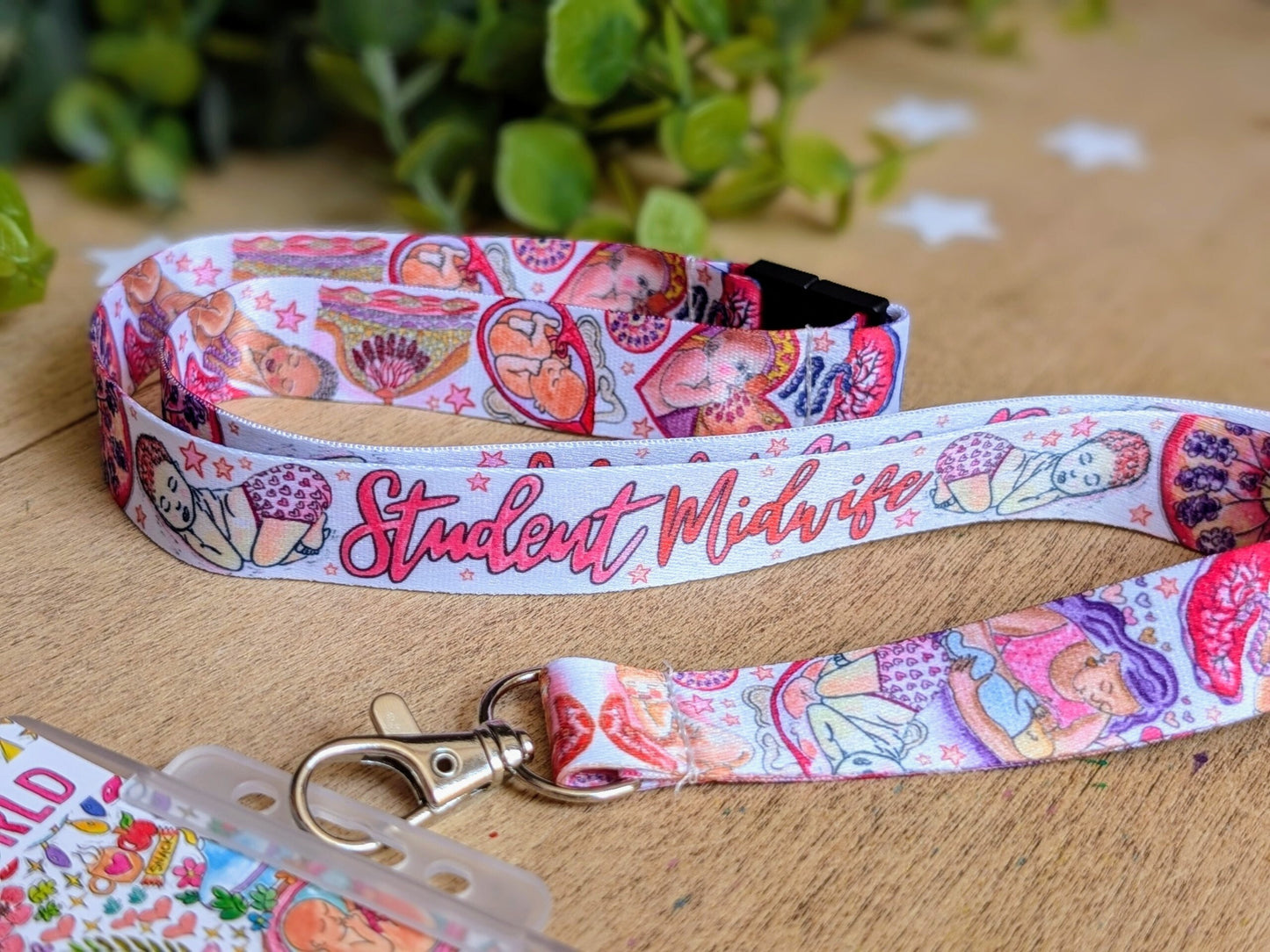 Student Midwife Lanyard Key Fob