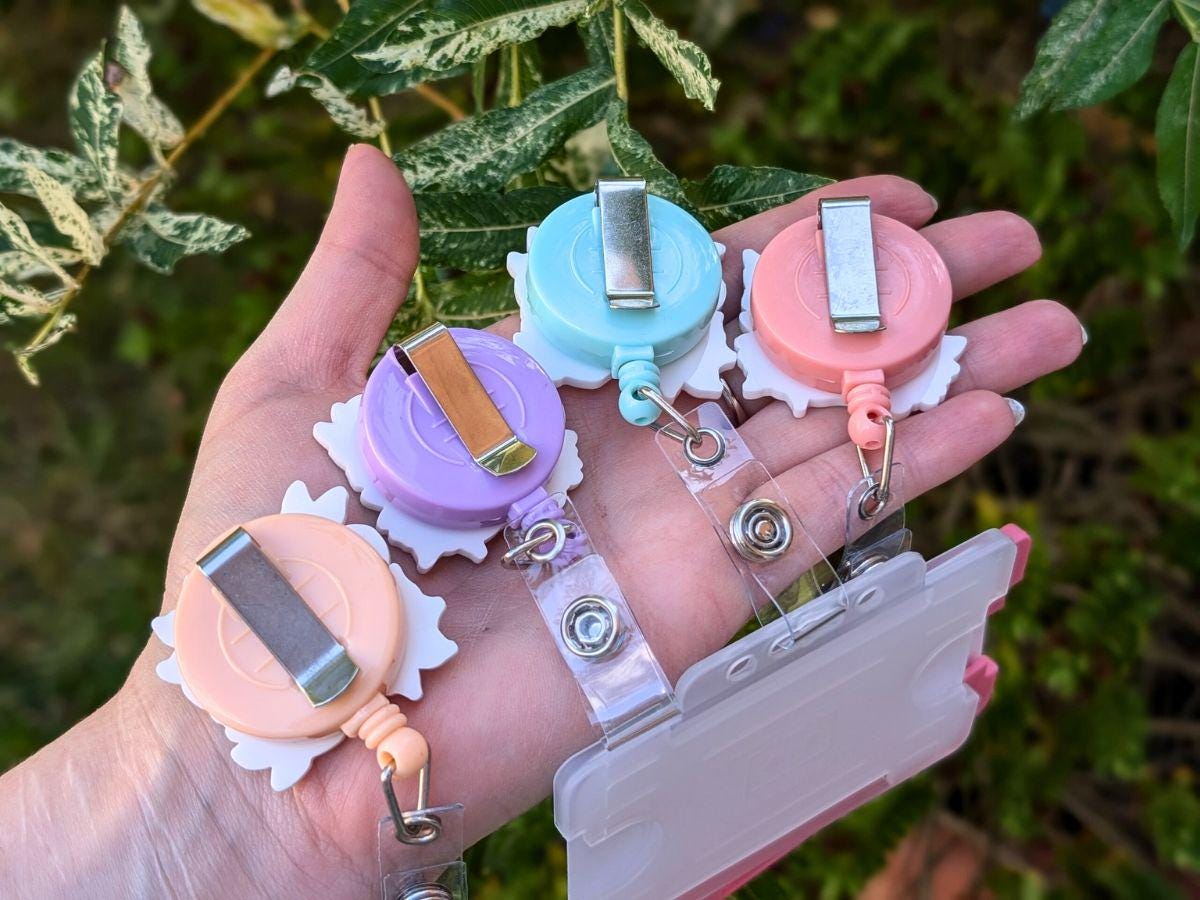 Breastfeeding Art Badge Reel: Lactation Consultant ID Holder