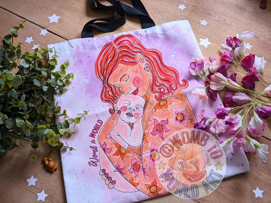 Mother and Baby Bag | New Mother Baby Changing Bag | Birth Tote Bag | New Mom Gift | Midwife Bag | New Mama | Doula Bag