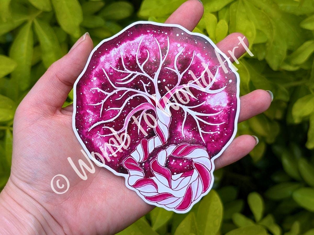 Placenta Art Sticker 10cm