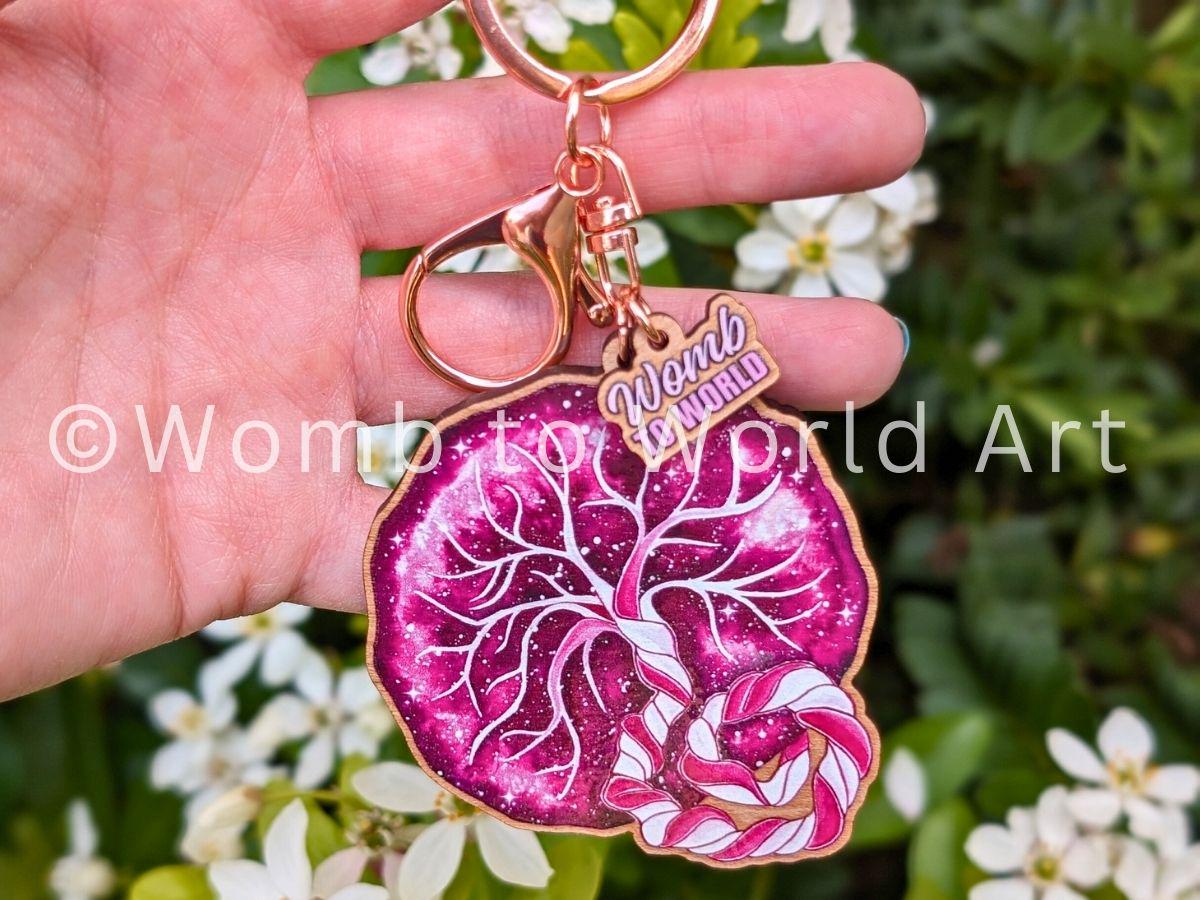 Placenta Midwife Keyring