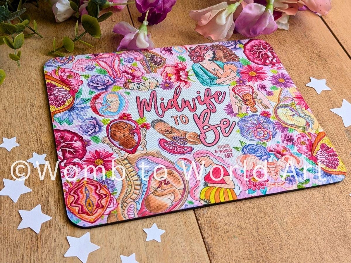 Student Midwife Mouse Mat Desk Pad | Midwife to Be | Midwifery Gift