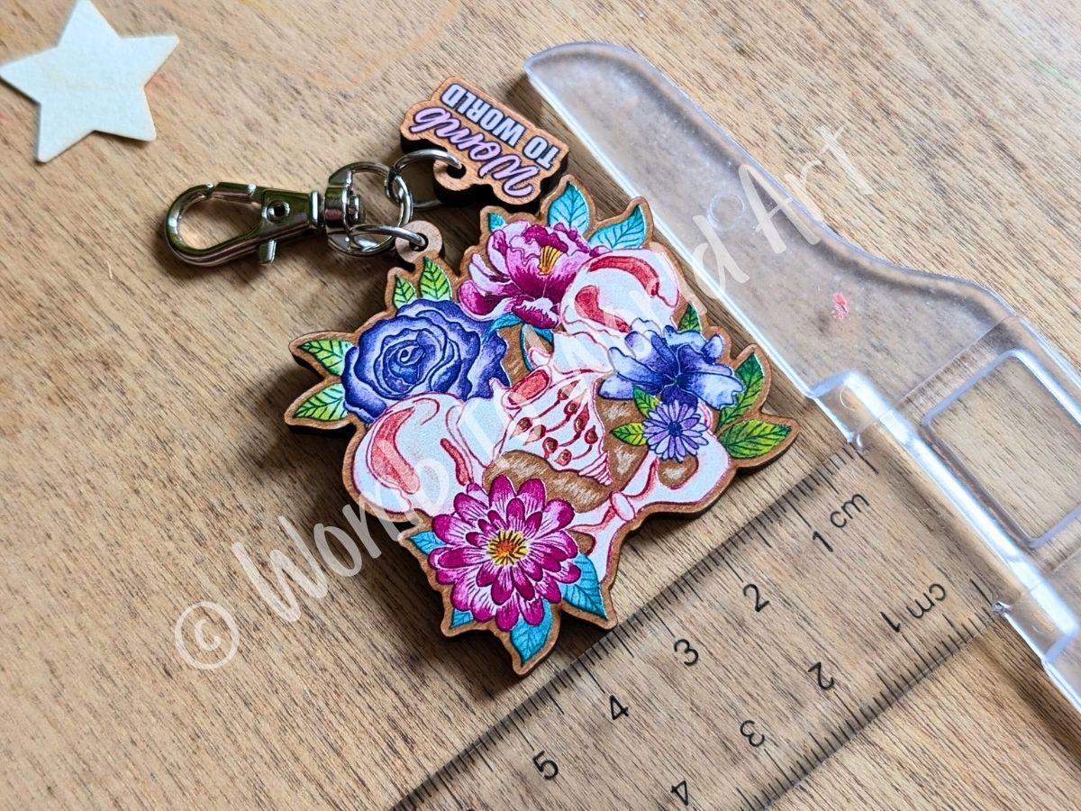 Pregnancy Lanyard Charm, Bag or Key Fob Charm | Wooden Birth Art Pendants | Breastfeeding | Student Midwife Gifts | OBGYN Present
