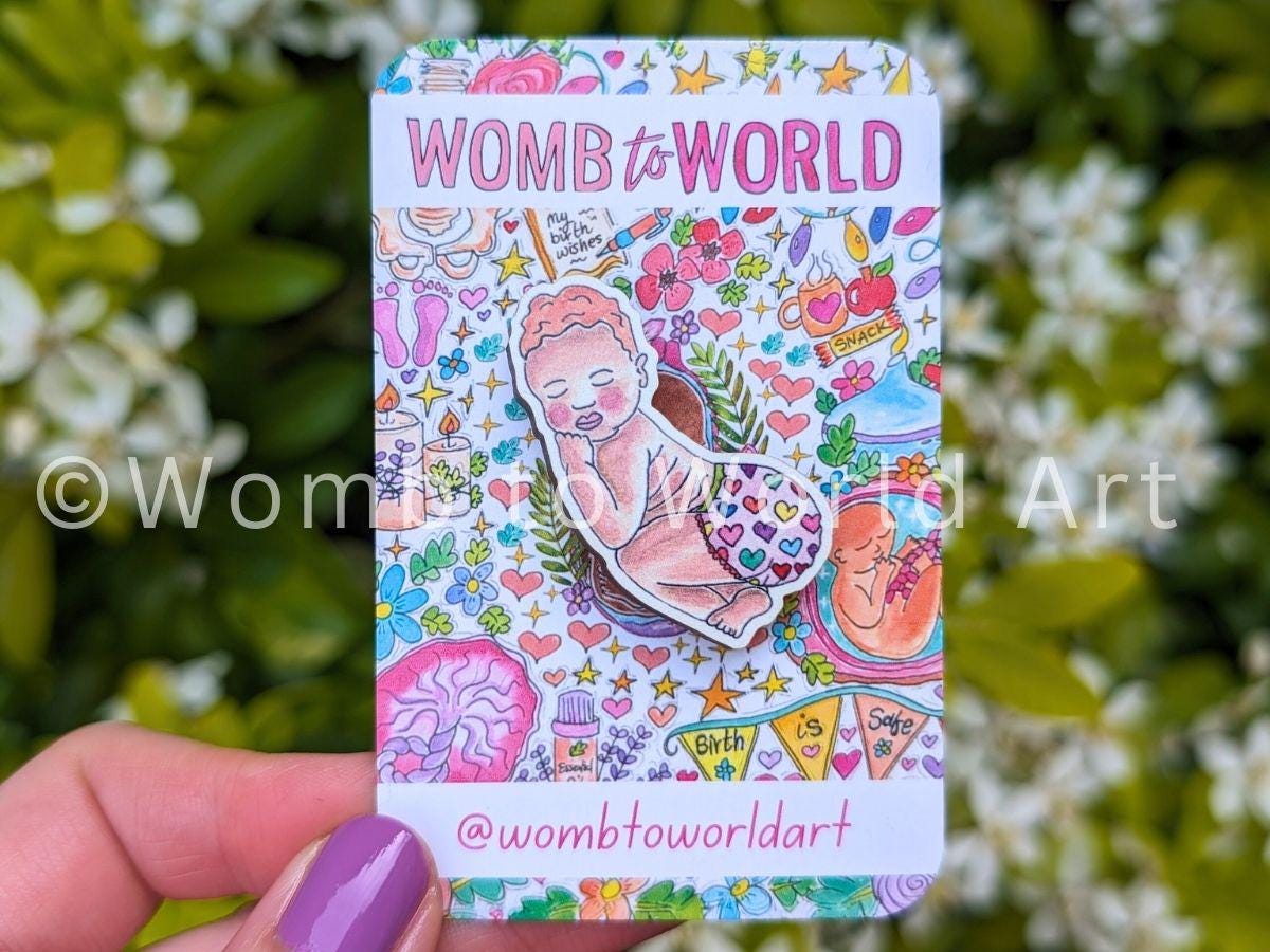 Cloth Nappy Pin Badge| Nappy Consultant Gift | OGBYN Badge | Cloth Bum Mum | Newborn Baby Badge | New Baby Gift | Reusable Nappies