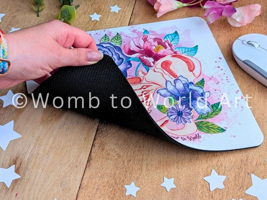 Pelvis Anatomy Art Mouse Mat Desk Pad