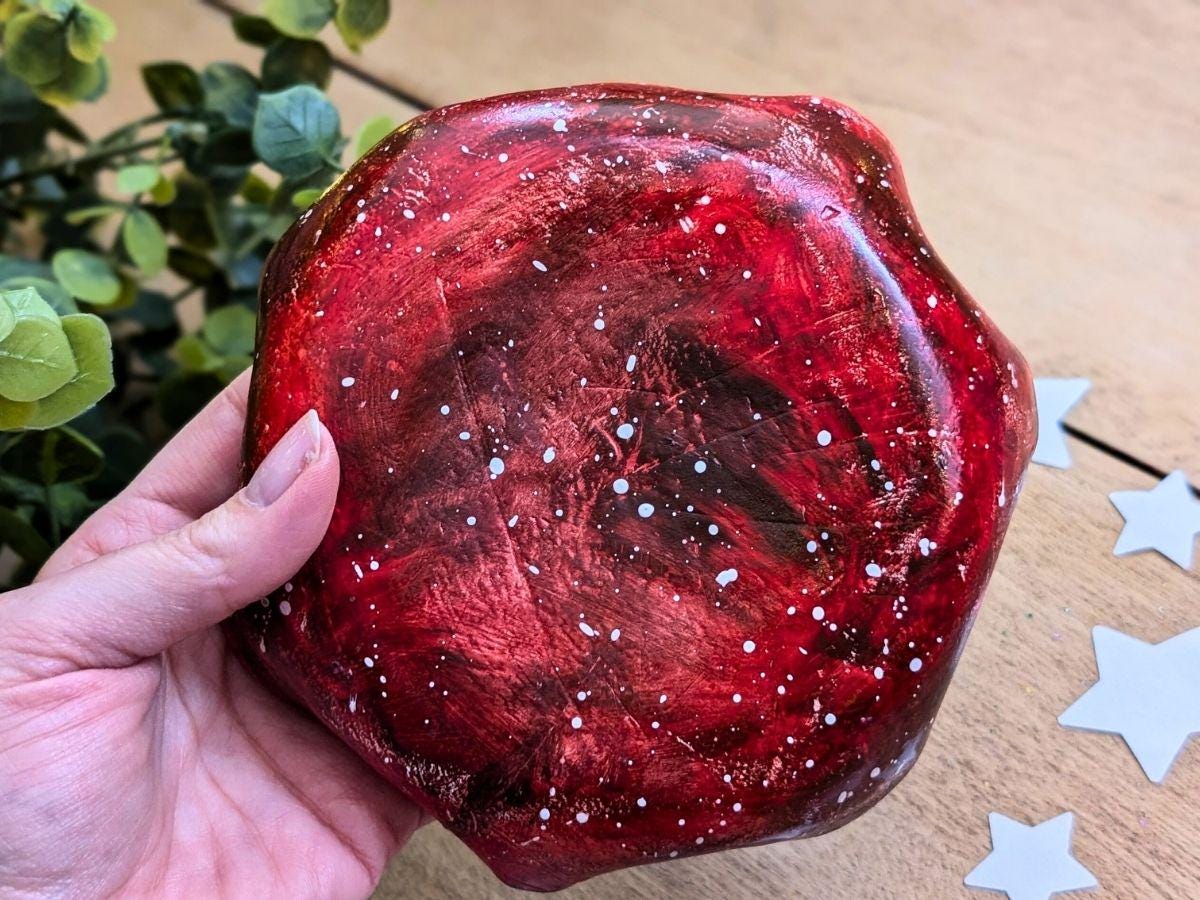 Baby in Placenta Clay Dish | Perfectly-imperfect Pregnancy Sculpture | Air Dry Clay Placenta Art | Womb Art