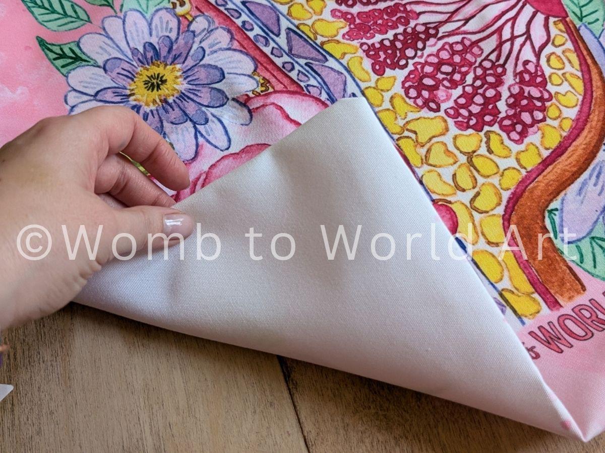 Breastfeeding Tote Bag: Watercolour Breast Anatomy, Doula Gift