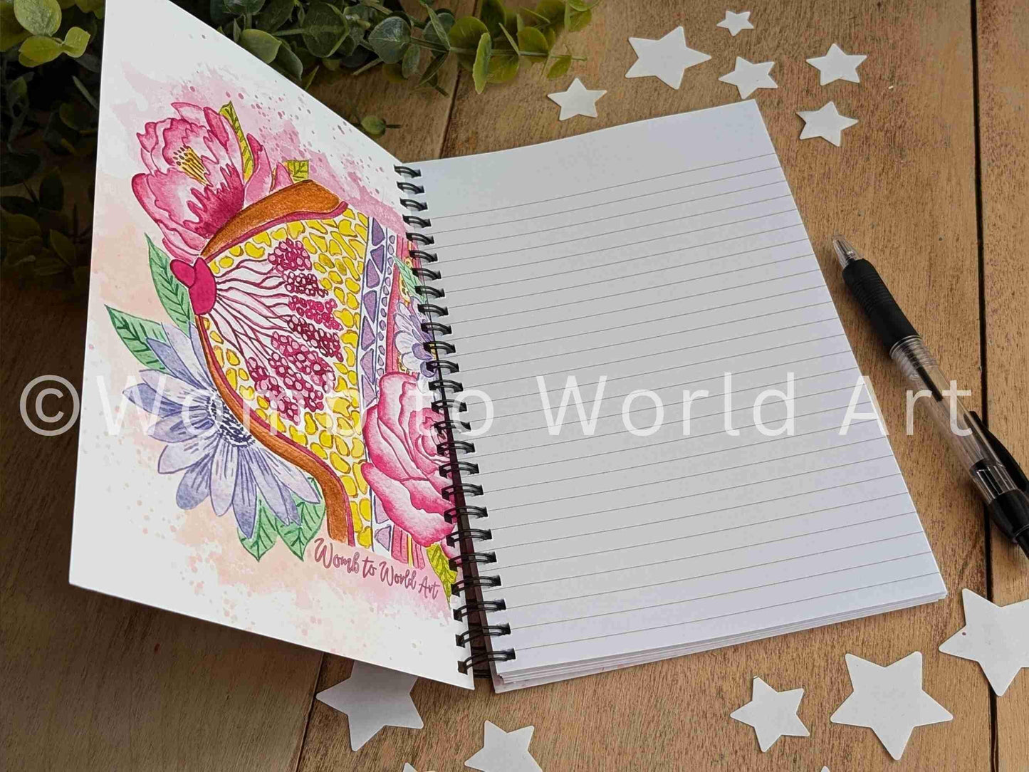 Breastfeeding Art Notebook: Watercolor Mother Painting, Lactation Gift