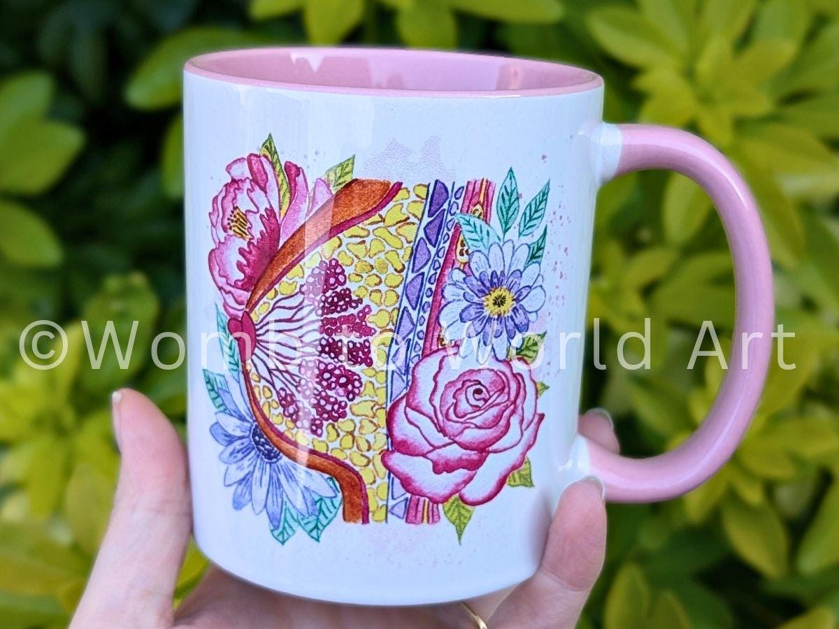 Breast Art Mug | IBCLC Lactation Consultant | Postpartum Doula Gift | Boob Mug | Midwife | Boobs | Birthworker | Breastfeeding Milestone