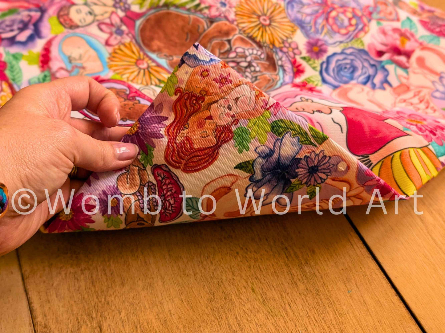 Pregnancy and Birth Art Bag | Womb to World Art | Doula | Antenatal | Student Midwife Gift Ideas | Breastfeeding | OBGYN Gift IBCLC