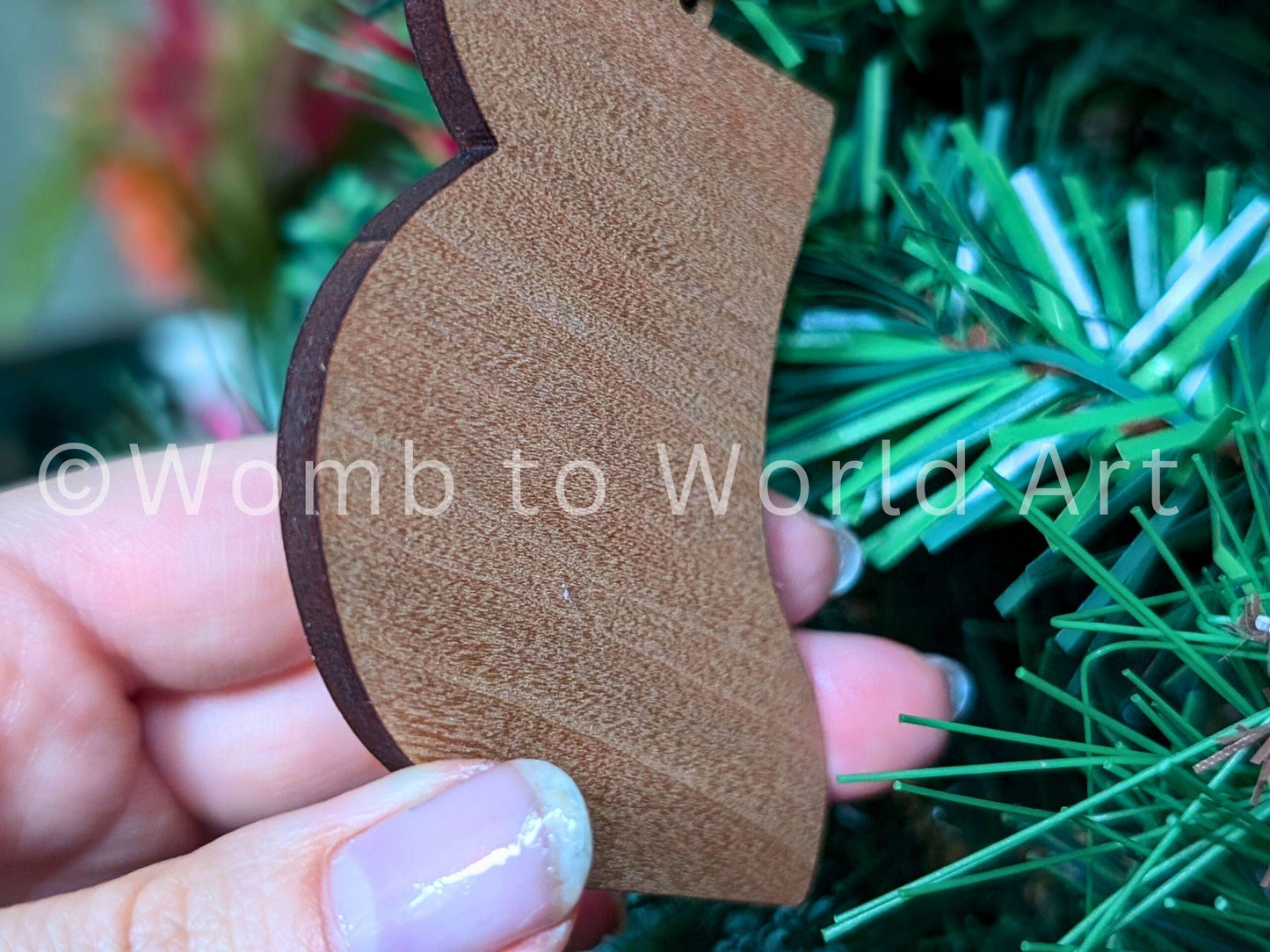 Pregnancy Anatomy Christmas Tree Decorations | Wooden Hanging Birth Art Pendants | Student Midwife | Midwife Gifts