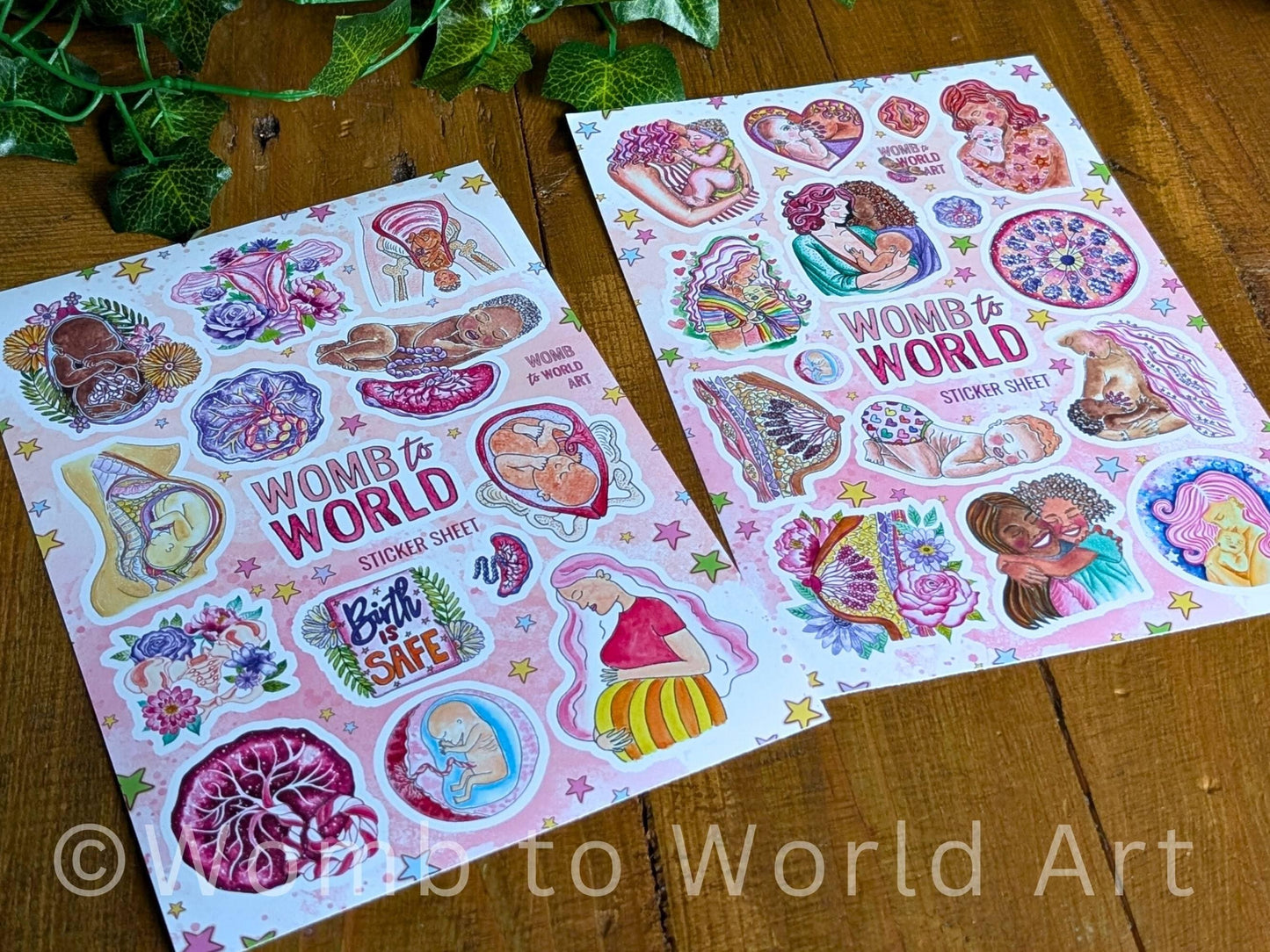Birth Art Sticker Sheets 2 Pack