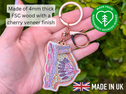 Breast Keyring | IBCLC Keychain Lactation Consultant Gift Idea | Bag Charm | Breastfeeding Supporter | Midwife Keys