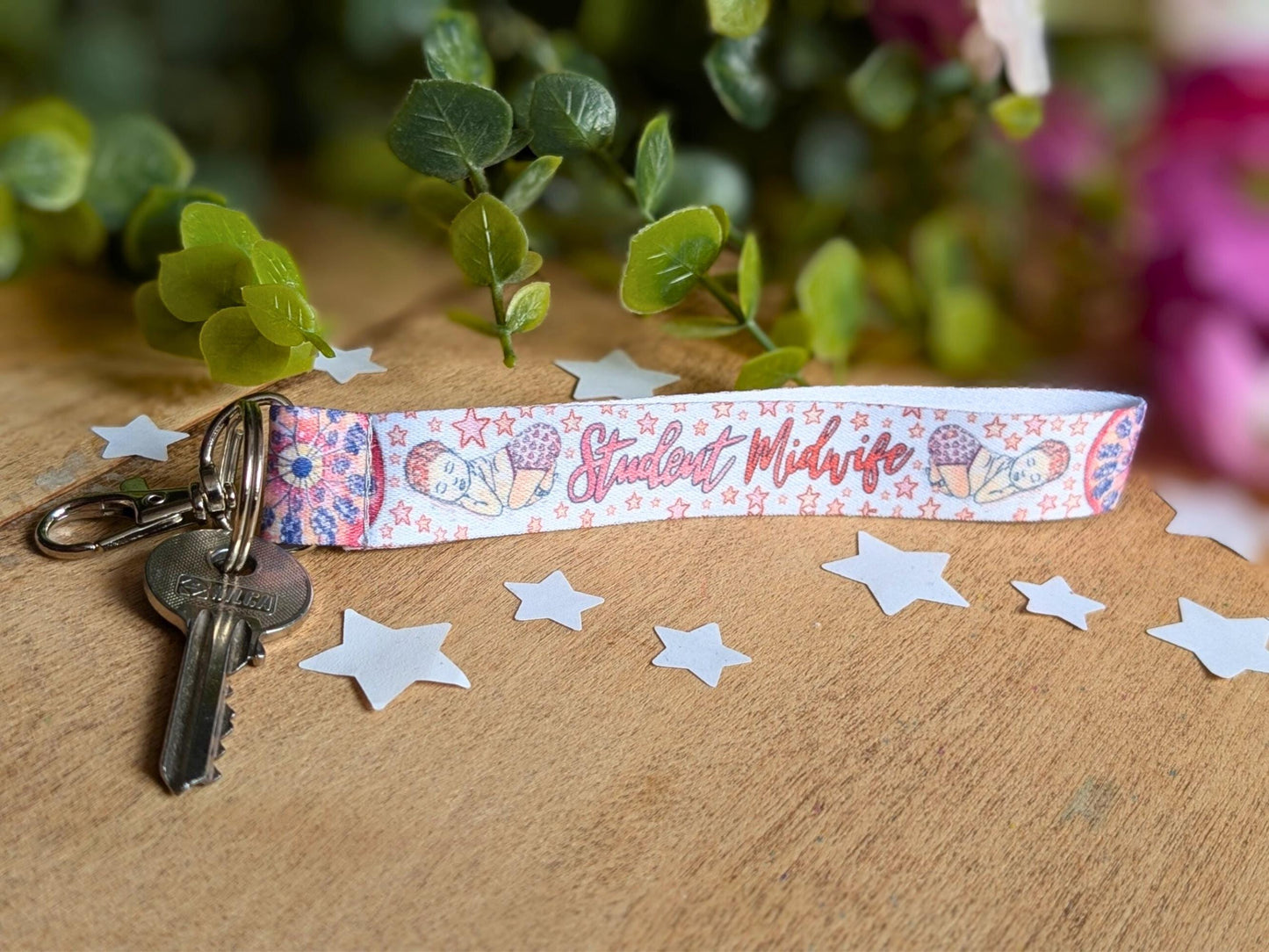 Student Midwife Key Fob Wrist Strap