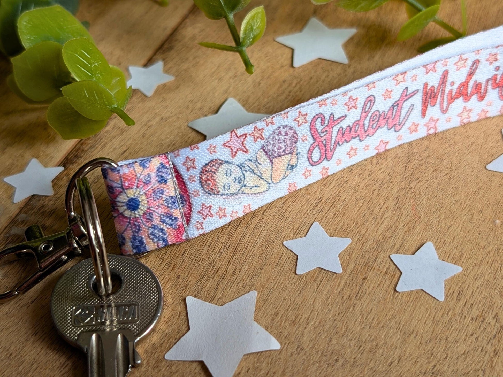 Student Midwife Key Fob Wrist Strap