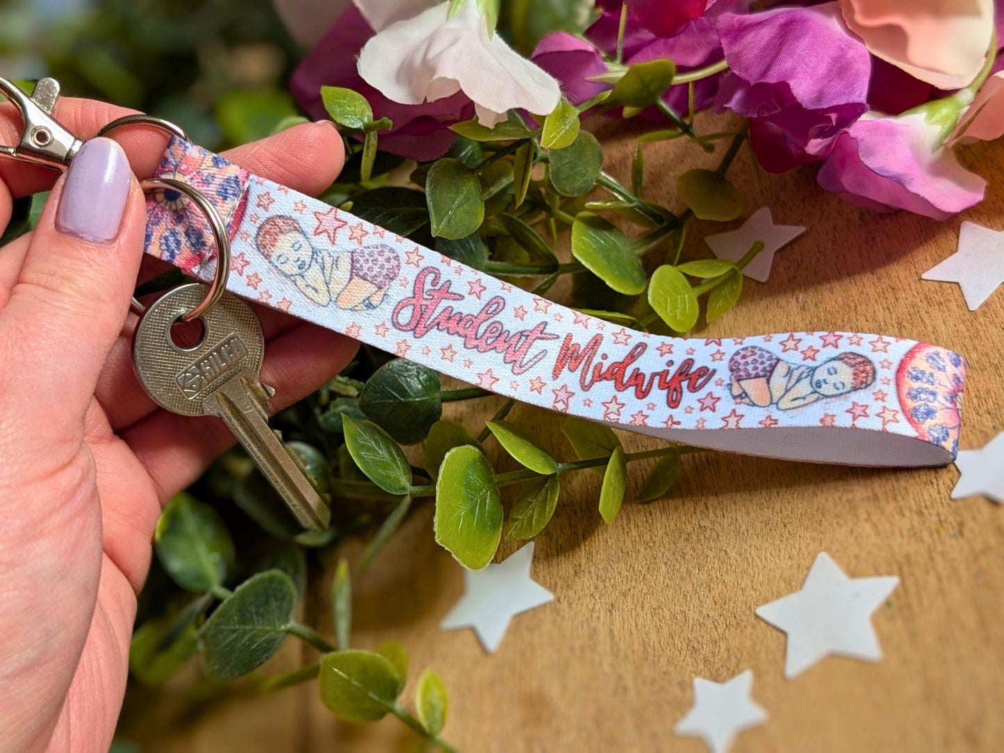 Student Midwife Key Fob Wrist Strap