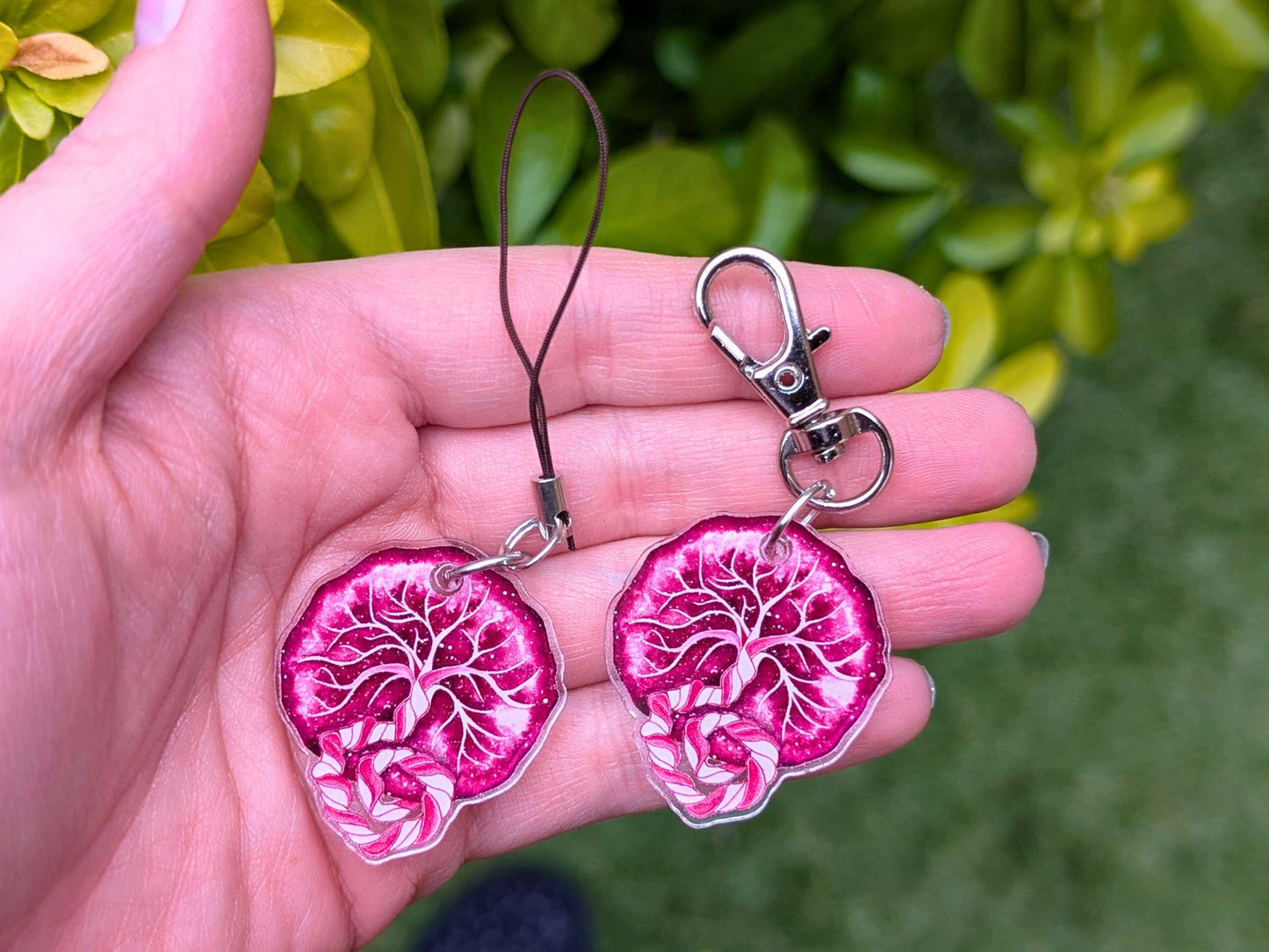 Placenta Charm for Bag, Keychain, Badge Reel, Lanyard or Phone Case