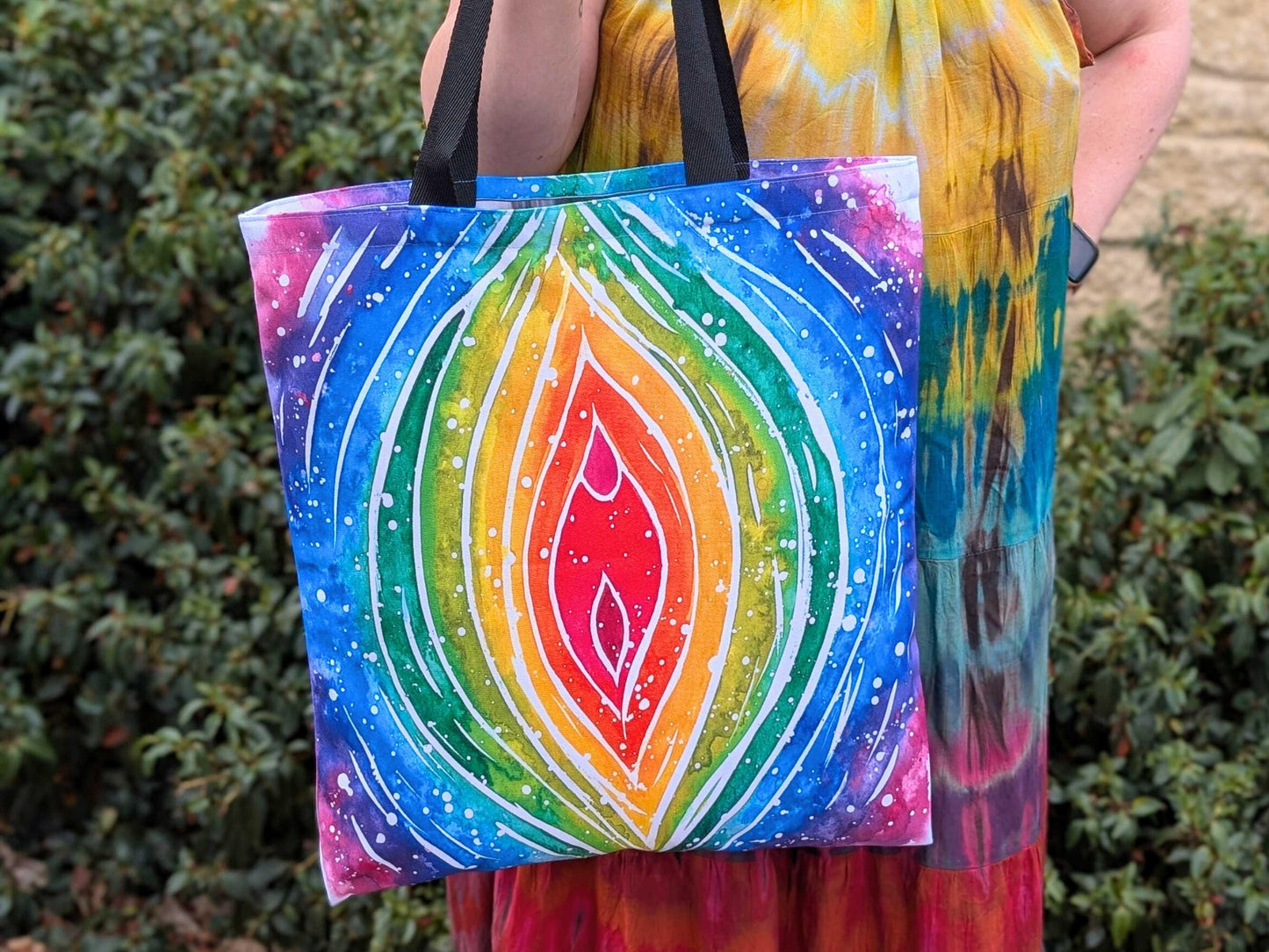 Yoni Art Tote Bag | Tantra | Doula Bag | Womb Healing | Birthkeeper | Midwife Gift | Feminist Art