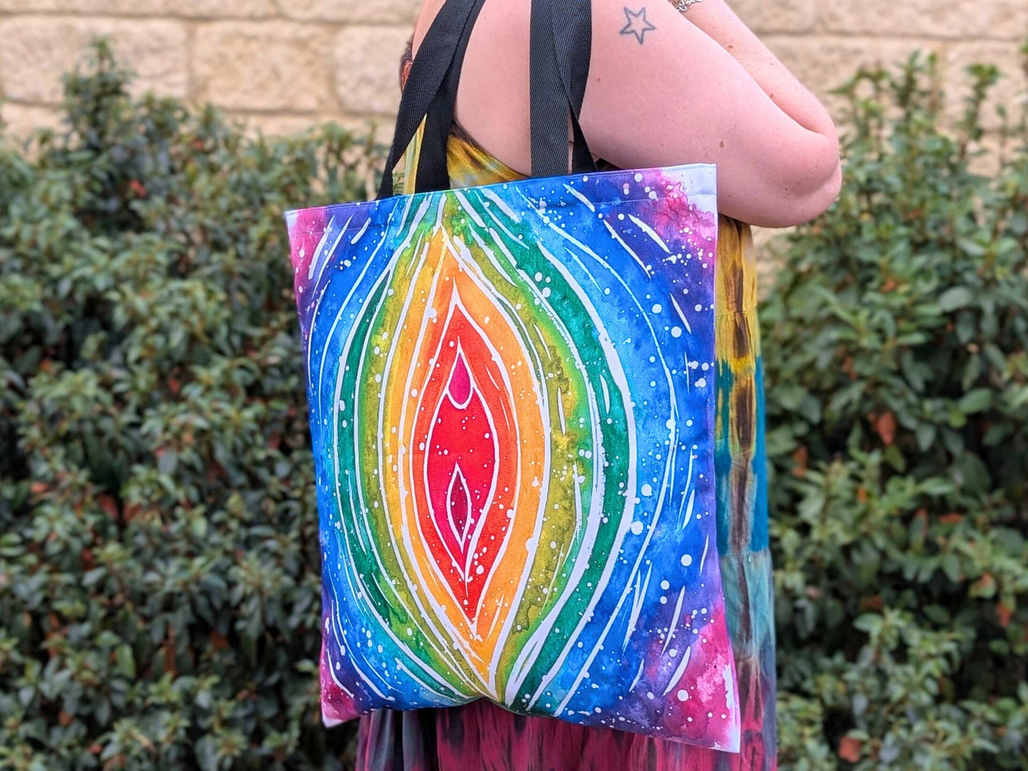 Yoni Art Tote Bag | Tantra | Doula Bag | Womb Healing | Birthkeeper | Midwife Gift | Feminist Art