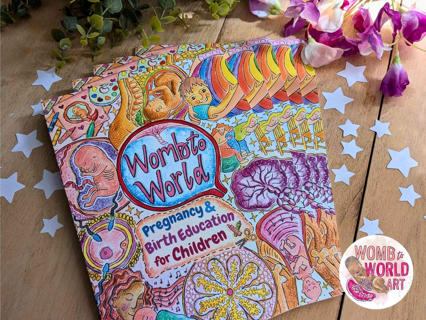 5 Pack Children's Pregnancy Books | Preparing Sibling New Baby | Big Brother and Sister Gift | Homeschool Science | Doula Birth Client Gift